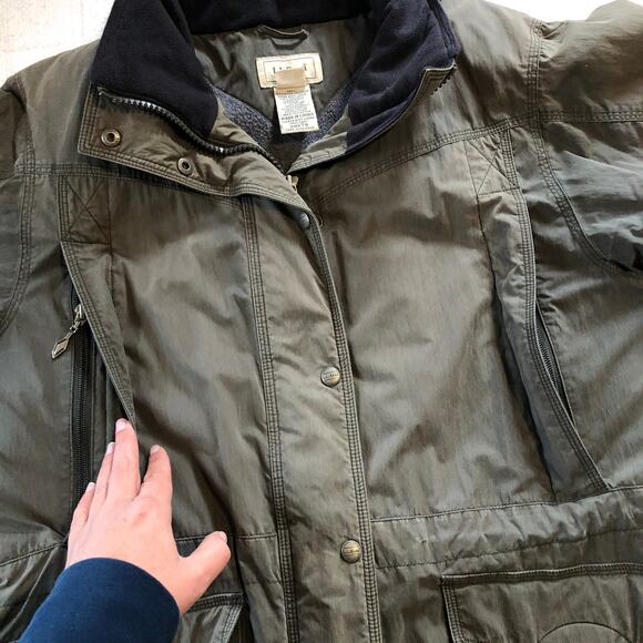 VTG LL Bean Women’s Polartec Thinsulate Lined Utility Jacket Med P Outdoors 90s - Picture 14 of 16